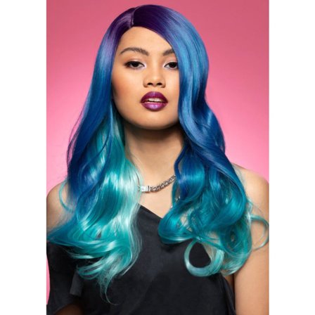 Mermaid Queen Bitch Peruukki Sininen