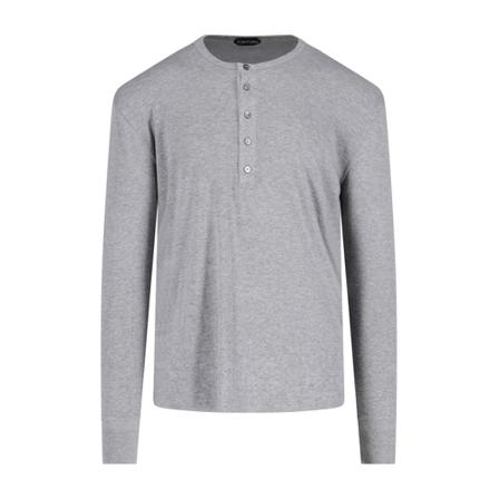 Tom Ford T-Shirts , Grijs , Heren , Maat: 2XL