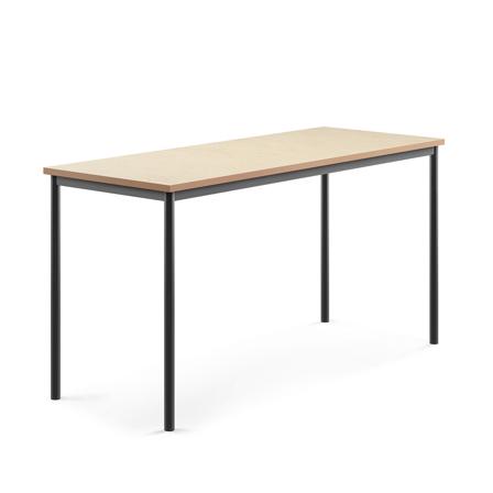 Tisch SONITUS, 1800x700x900 mm, Linoleum beige, anthrazit