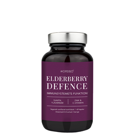 Nordbo Elderberry Försvar 60 kapslar zink