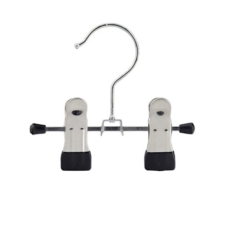 Justerbar dobbelt klemme bøjle til bukser, støvler, nederdel, bøjle med skridsikker klemme Spar plads 12,5*11cm