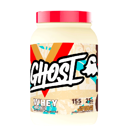 Valleprotein Ghost Whey Whey Protein 924 g, Chocolate Chip Cookie - Bodyman.dk