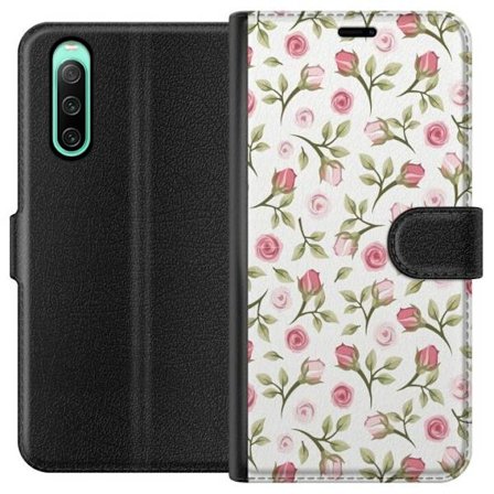 Plånboksfodral till Sony Xperia 10 IV med Blommigt