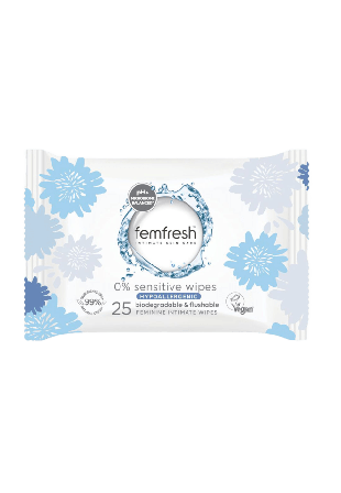Femfresh 0% Sensitive Wipes Intim Unisex 25 PCS