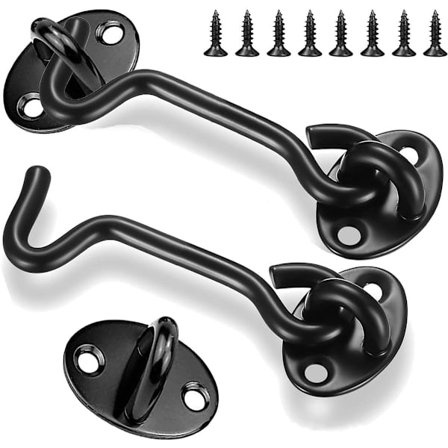 2 kpl - Tuulikoukku - 3 " - Tuulikoukut - Oven saranat - Oven salpa - Sarana - vajaan oven koukku