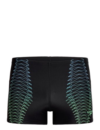 Mens Tech Print Aquashort Blue Speedo