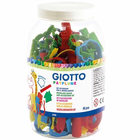 Giotto Patplume Lot de moules en argile 95 pièces