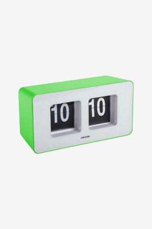 Karlsson - Wall/Bordsklocka Funky Flip - Grön - Väggklockor & bordsur - Från Homeroom