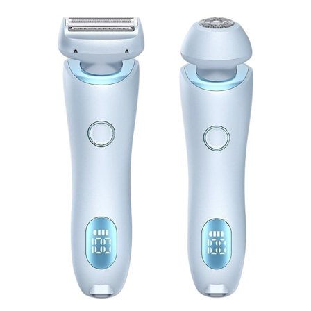 2-i-1 Bikini Trimmer Elektrisk Barbermaskin for Kvinner, Silky Glide Pro Hårfjerning for Barbering av Ben, Armer, Underarmer og Ansikt ‘-PO-