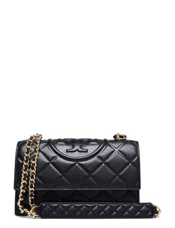 Tory Burch Fleming Small Convertible Shoulder Bag - Black - ONE SIZE