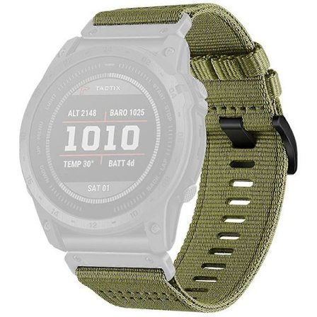 Klokkereim for Garmin Fenix 8 51mm/ Enduro 3/ Instinct 2X Universal 26mm Hurtigfeste Nylon Canvas Klokkereim