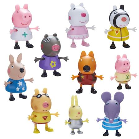 Peppa Pig Greta Gris Dress Up Minifigurset 10-pack Multifärg