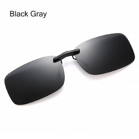 Magnetiske Clip-On Polariserede Solbriller Flip Up Solbriller SORT