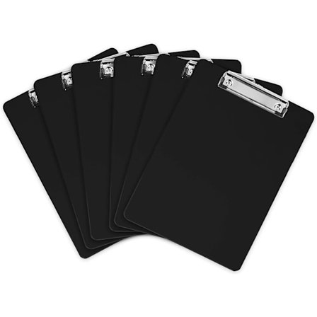 Plastnotatblokk (6-pakning) Multi-pakning notatblokk (svart) Robust A4 Fo