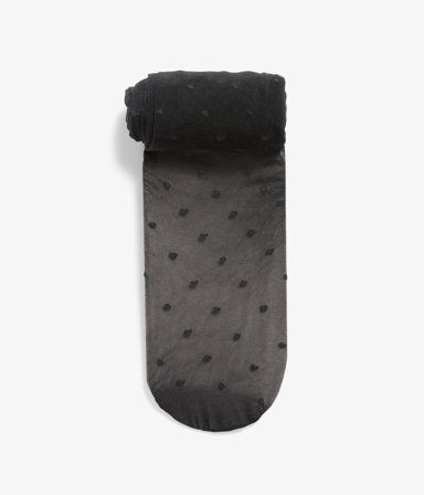 Kappahl | Strømpebukse med prikker Svart M | Svart