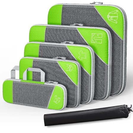 6-pack kompressionsförvaringspåsar resetillbehör expanderbara förvaringsorganisatörer