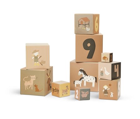 SMALLSTUFF Stabelkasser 1-10 Bondegård & Dukker, Børn & Forældre, Motorik & Bevægelse, Klodser Og Stabletårne