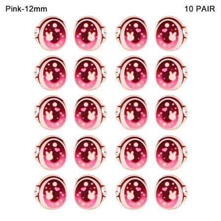 Cartoon Eyes Stickers Anime figur dukke ROSA-12MM ROSA-12MM