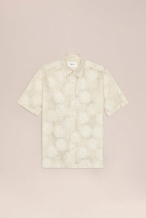 NN.07 Freddy Skjorte Herre Hvid Økologisk Bomuldsblanding