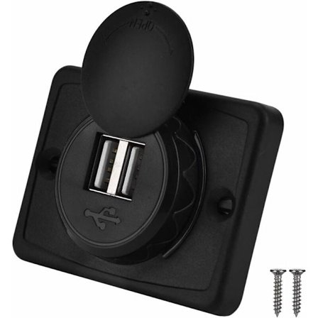 12V USB-stikkontakt til panelmontering til 12V USB-stik til suuonee-adapter