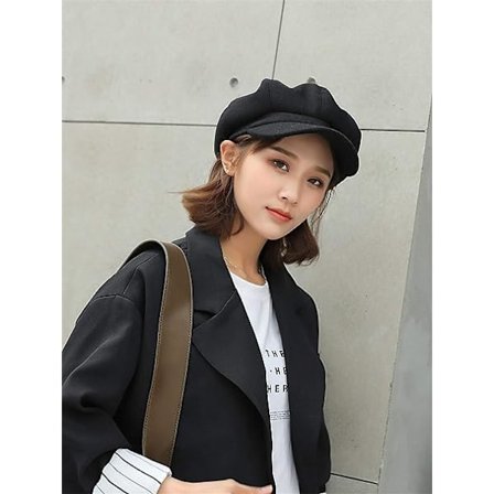 Damen basker mössa fransk basker vinter höst mössa damer flickor Fas