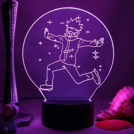 CLYARTPSAnime Jujutsu Kaisen LED Lampe Satoru Gojo til Børn