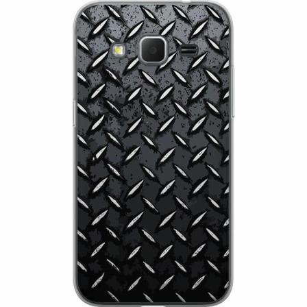 Samsung Galaxy Core Prime Genomskinligt Skal Metalliskt Mönst