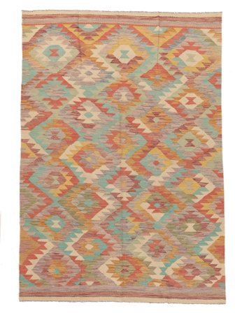 Kilim Ariana Trend Rug 200X292 Brown/Orange Wool, Afghanistan