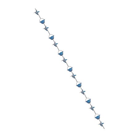 Elegant regnkæde til tagrender udendørs vandstrømsløsning havedekoration