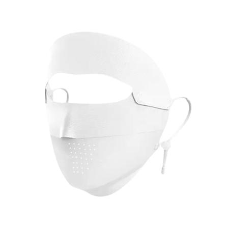 Is Silke Full Face Sol Mask Kvinnor Sommar Anti-Ultraviolett light gray