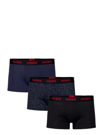 Trunk Triplet Design Boksershorts Marineblå HUGO*Betinget Tilbud
