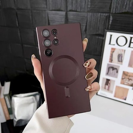 S23 5G mobilveske - Feel the Power of Metal støtter magnetisk lading