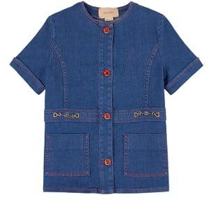 Kids - Gucci Blue Horsebit Denim Shirt 8 Years - Tops - 8 years - Blue - Mädchen
