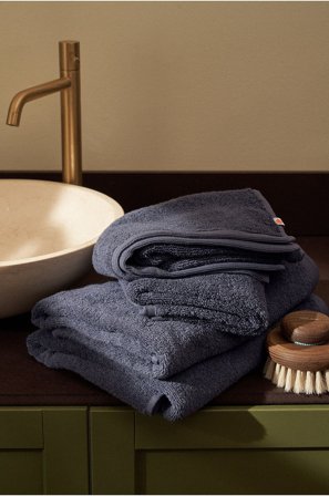 Pure - Froteepyyhesetti Soft 4 osat - Sininen - Käsipyyhkeet - - Homeroom