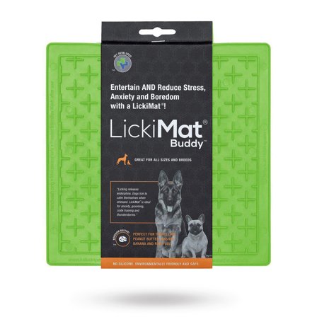 LickiMat - Lickimat Buddy Hundeskål/ Slikkematte grønn 20x20
