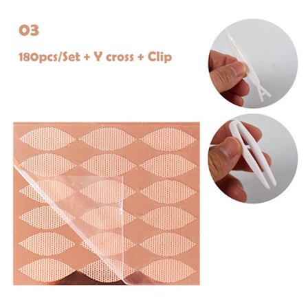 180/240 st osynlig spets dubbla ögonlockstape Lift Strips Sticke