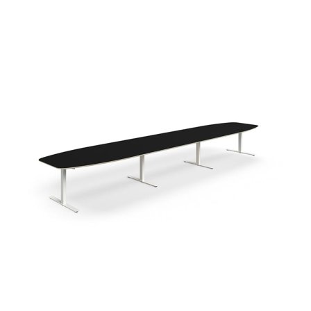 Conference table NOVUS, 5600x1200 mm, white/black