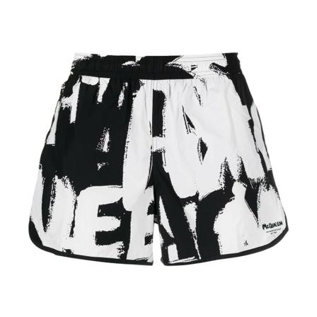 Alexander McQueen, Shorts Zwart, Heren, Maat:S
