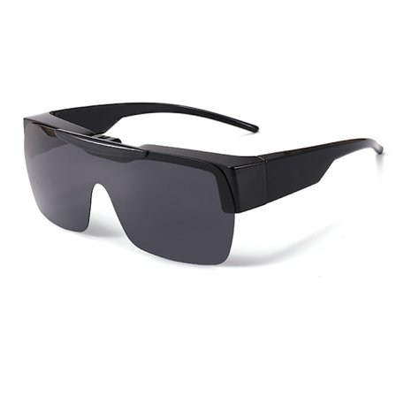 Matte sorte/grå solbriller til mænd