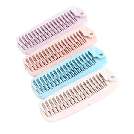 4 stk Herre Lommebok Brettebar Hårbørste Brettebar Hårkam Portable Brettebar Kam 9,3x3cm 9.3x3cm
