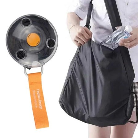 Miljøvennlig bærbar sammenleggbar handlepose på nøkkelring