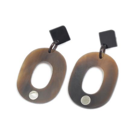 Hermès Vintage Earrings brun, Dam Vintage Smycken, Dam, Storlek: ONE SIZE