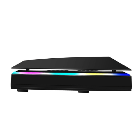 Køleblæser til PS5-tilbehør, opgraderet stille køleblæser med LED-lys, køletilbehør med USB2.0-hubs