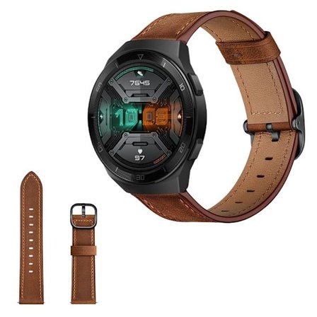 Huawei Watch GT 2e urrem i okselæder - Kaffe