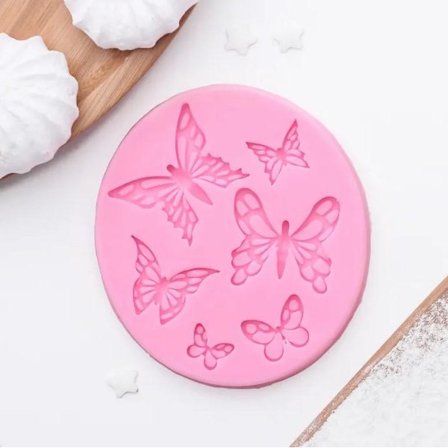 Fjärilar 6-pack Silikonform Gjutform