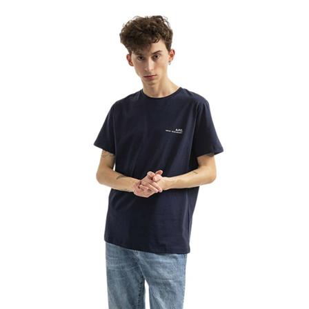 A.p.c. - T-shirts - Blå - Herr - Storlek: M, Herr, Storlek: M