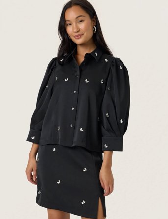 Soaked in Luxury Slselda Chiba Shirt - Black - M