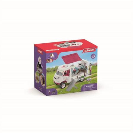 Schleich Horse Club Mobil Veterinär Med Hannoveranerföl 42439 Multifärg
