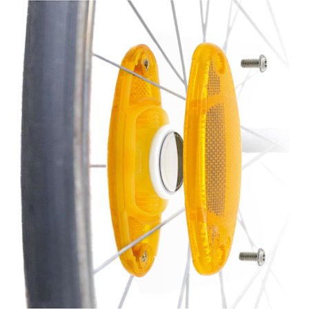 AIRFLEC x2 - Beslag til AirTag GPS-tracker - Hjulreflekser - Cykeltyverialarm