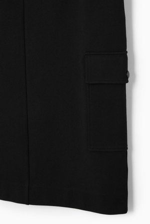 COS Women's Gonna Cargo Midi in Nero